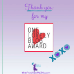 Thank you for the one lovely blog award